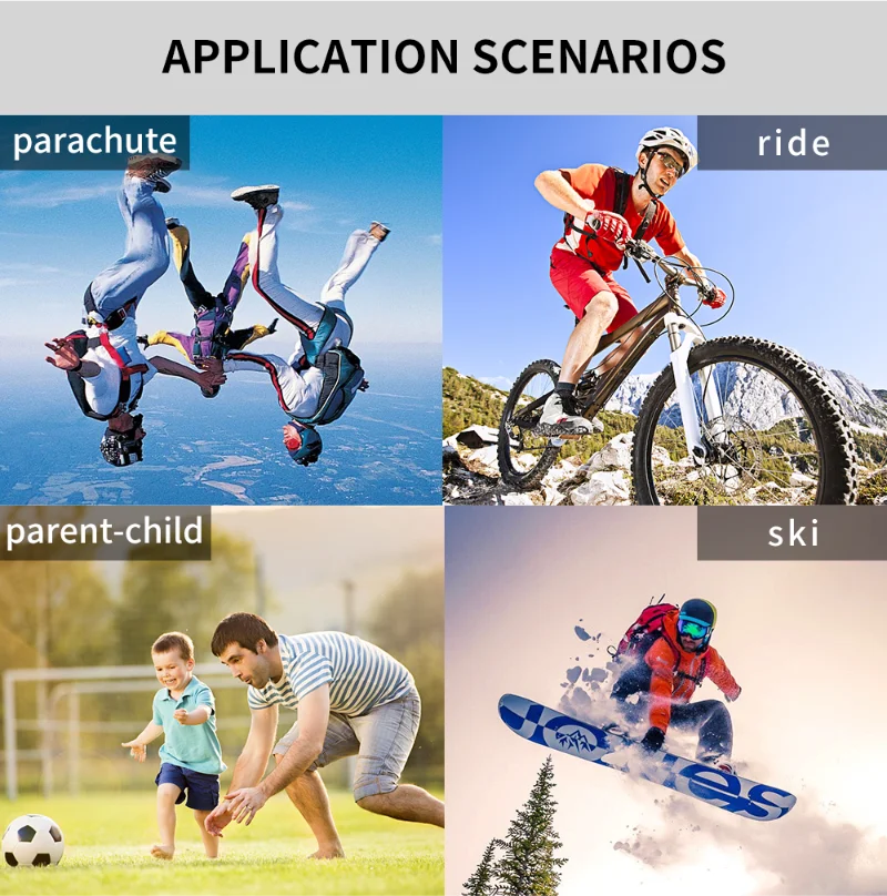 Mini Cámara de Acción 1080p Antivibración con Montaje Magnético