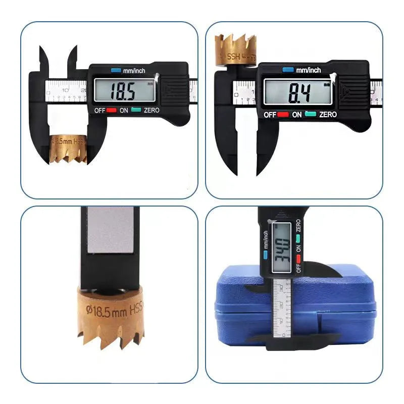 Calibrador Vernier Digital de Fibra de Carbono 100/150 mm