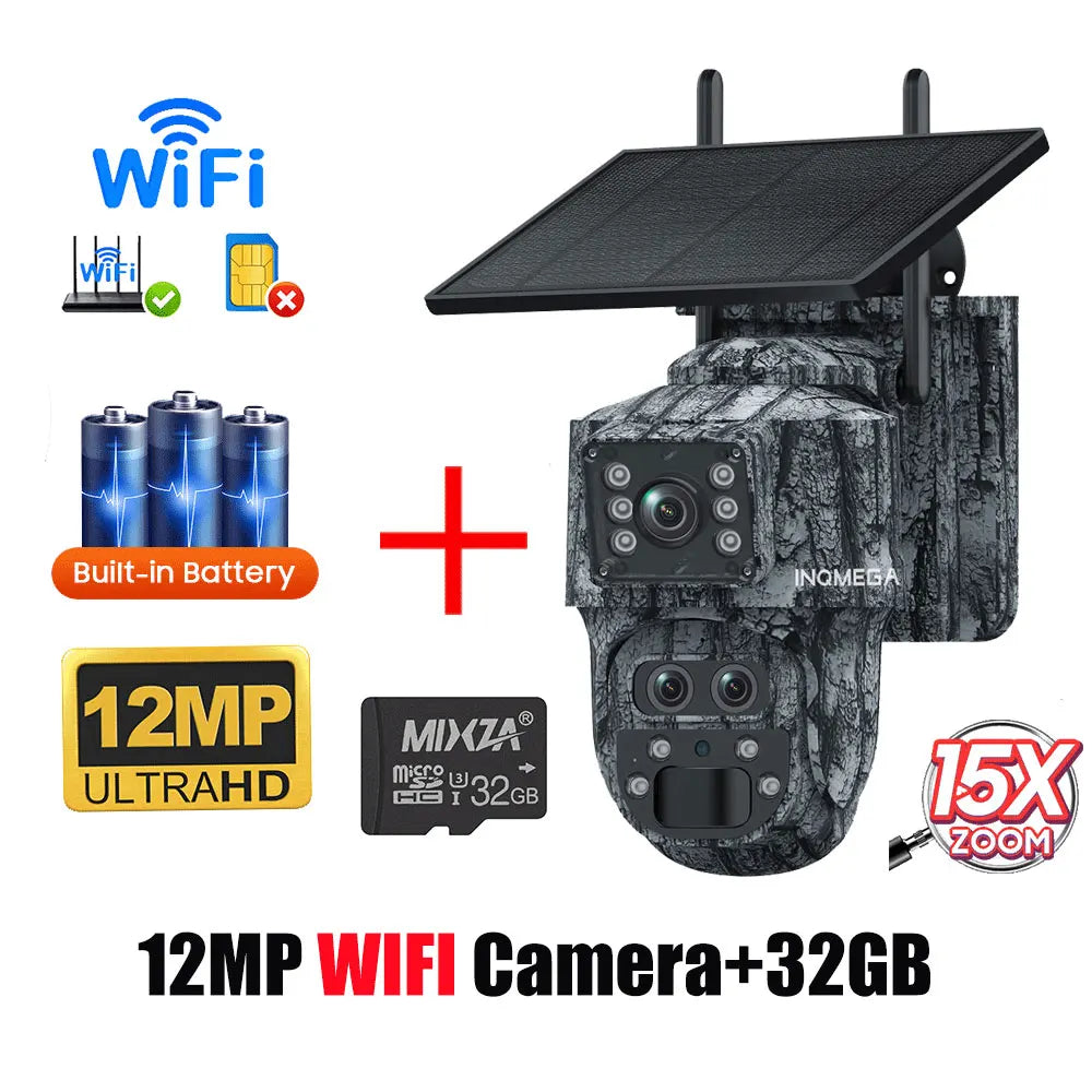 Cámara Solar 4G/WiFi con Detección PIR y Diseño Camuflado — vista 14