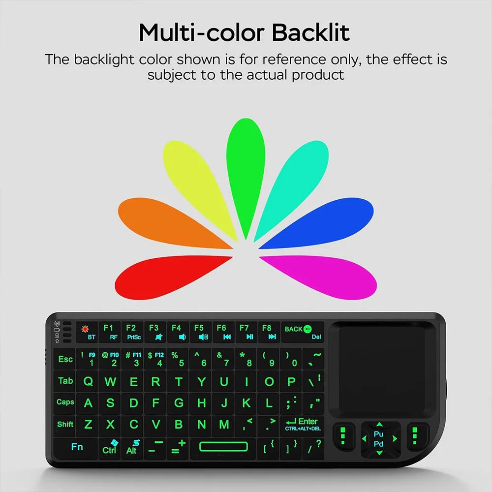 Mini Teclado Inalámbrico con Touchpad para Smart TV y PC — vista 3