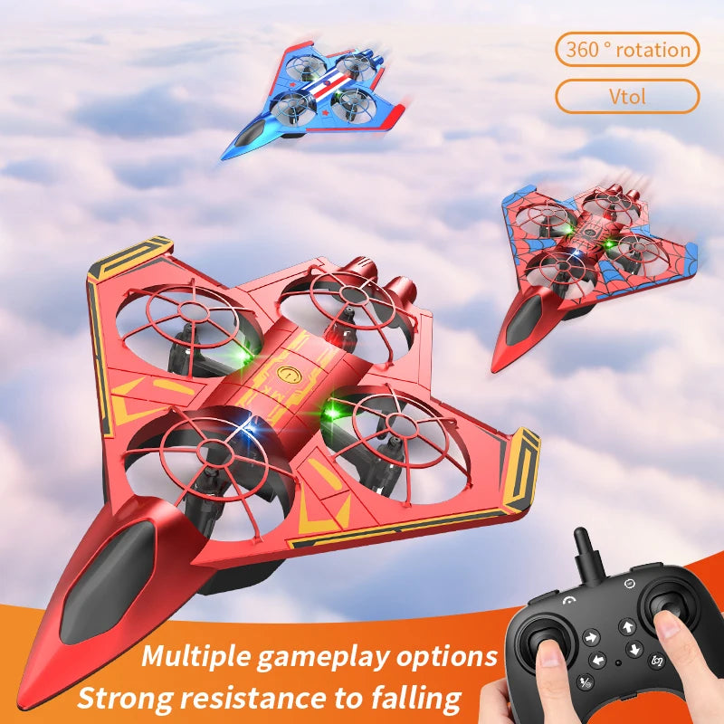 Mini Dron RC S12 con Luz LED y Vuelo Acrobático 360° — vista 4