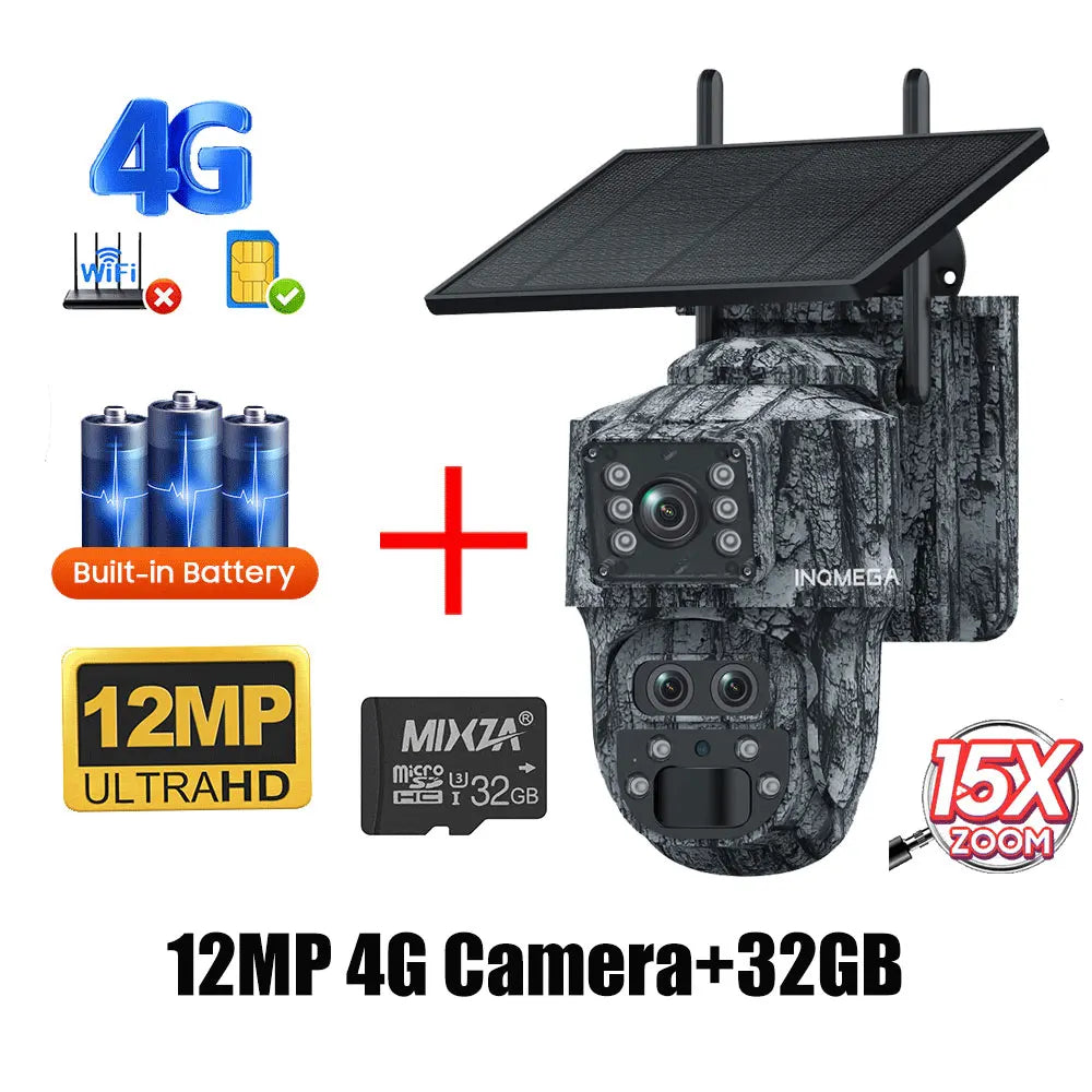 Cámara Solar 4G/WiFi con Detección PIR y Diseño Camuflado — vista 8