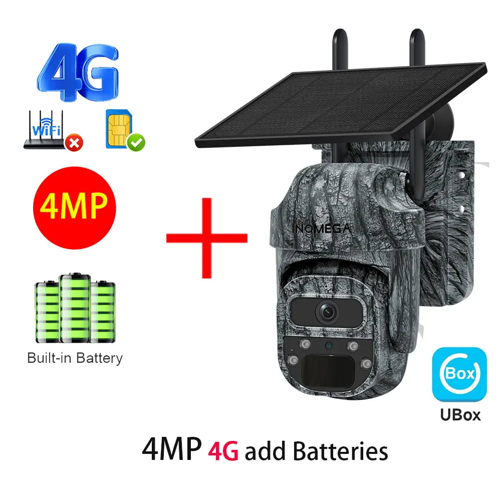 Cámara Solar 4G/WiFi con Detección PIR y Diseño Camuflado — vista 15