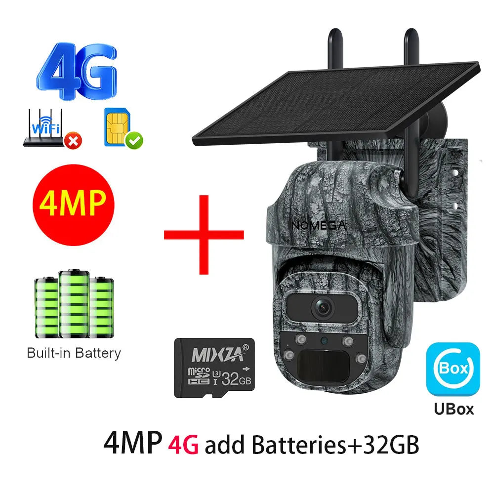 Cámara Solar 4G/WiFi con Detección PIR y Diseño Camuflado — vista 10