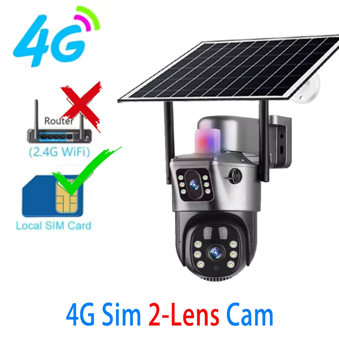 Cámara Solar 4G/WiFi de Triple Lente con Seguimiento Automático — vista 15