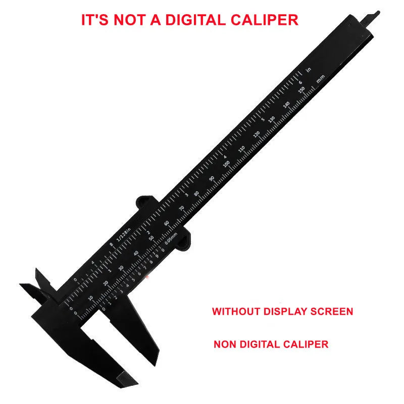 Calibrador Vernier Digital de Fibra de Carbono 100/150 mm