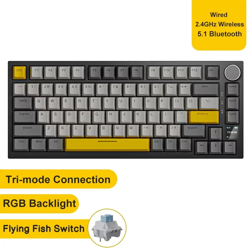 Teclado Mecánico AJAZZ AK820 Pro RGB Bluetooth y USB — vista 16