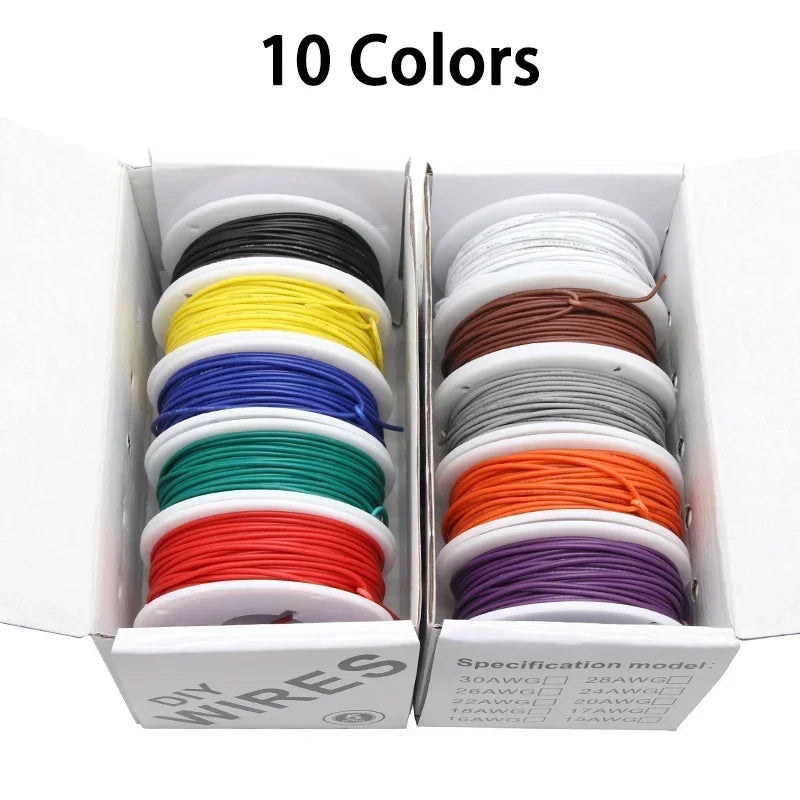 Kit de Cable Eléctrico UL1007 de Cobre Estañado, 5 Colores — vista 6