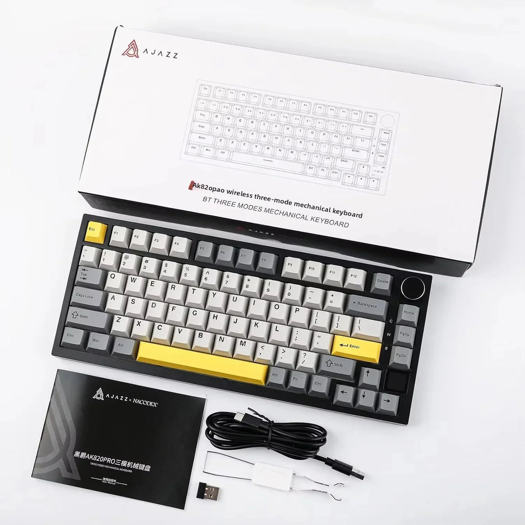 Teclado Mecánico AJAZZ AK820 Pro RGB Bluetooth y USB — vista 6
