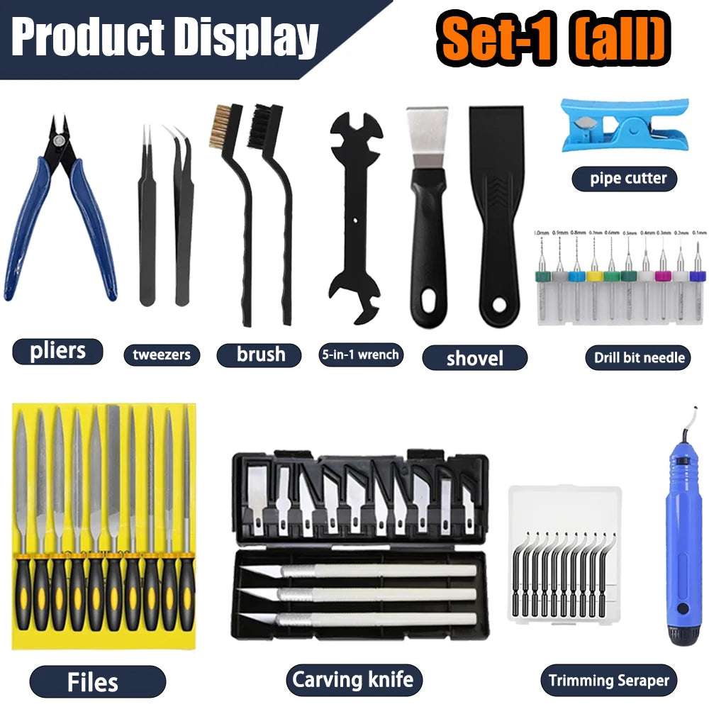 Kit de 53 Herramientas para Impresoras 3D FDM/SLA