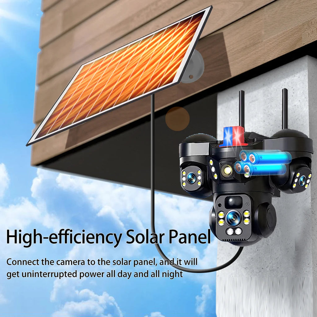 Cámara Solar 4G/WiFi de Triple Lente con Seguimiento Automático — vista 6
