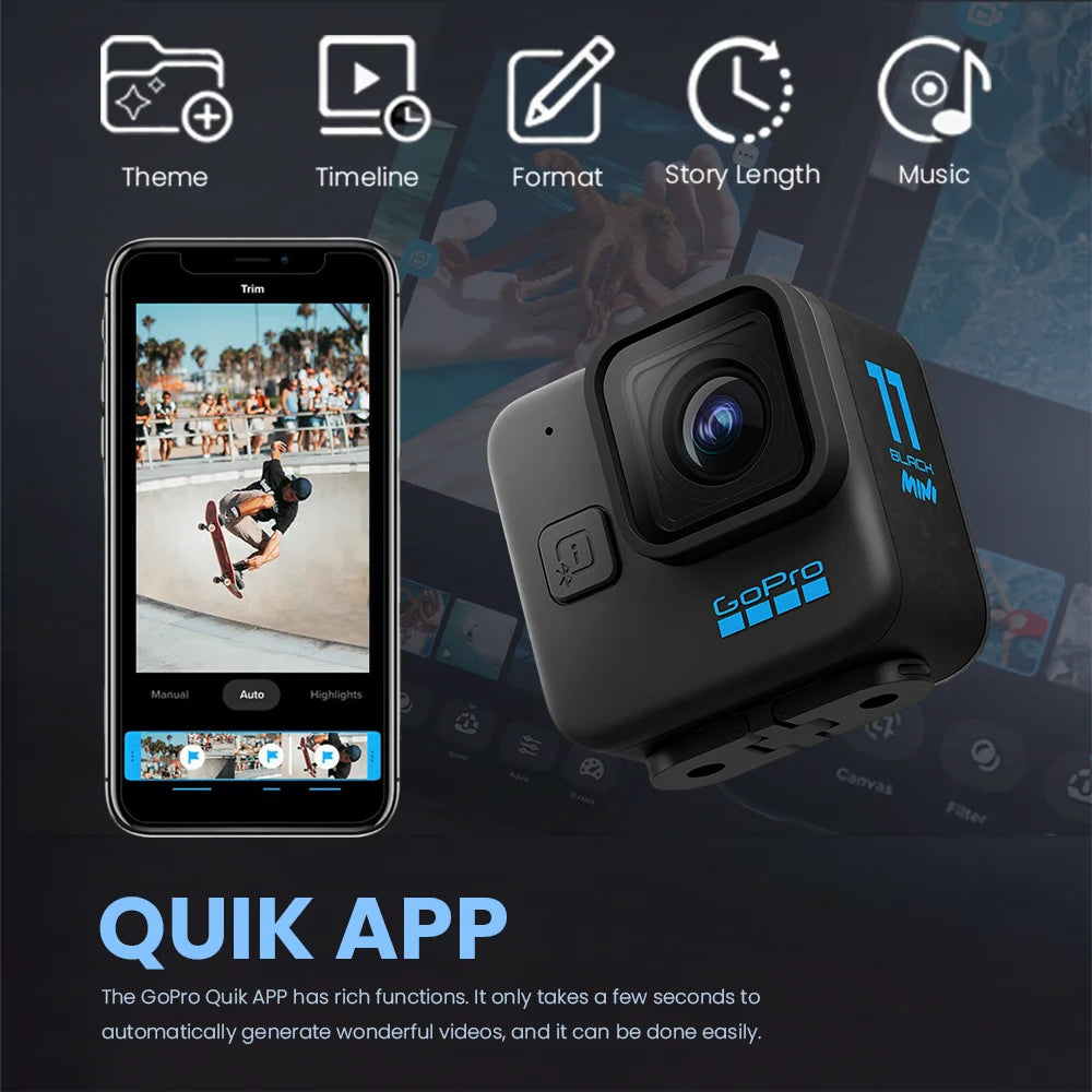 GoPro HERO11 Black Mini 5.3K para Deportes y Aventura