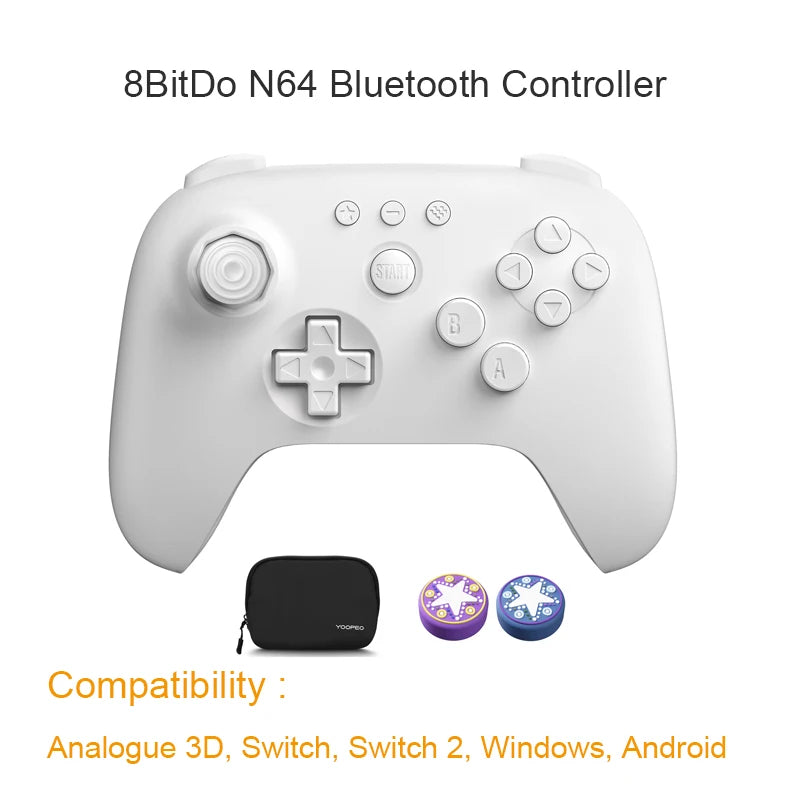 Control 8BitDo N64 Bluetooth para Switch, Windows y Android — vista 10