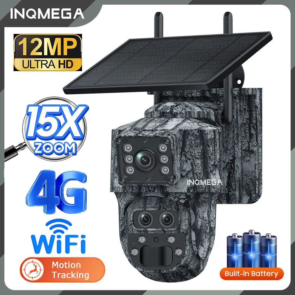 Cámara Solar 4G/WiFi con Detección PIR y Diseño Camuflado — vista 1