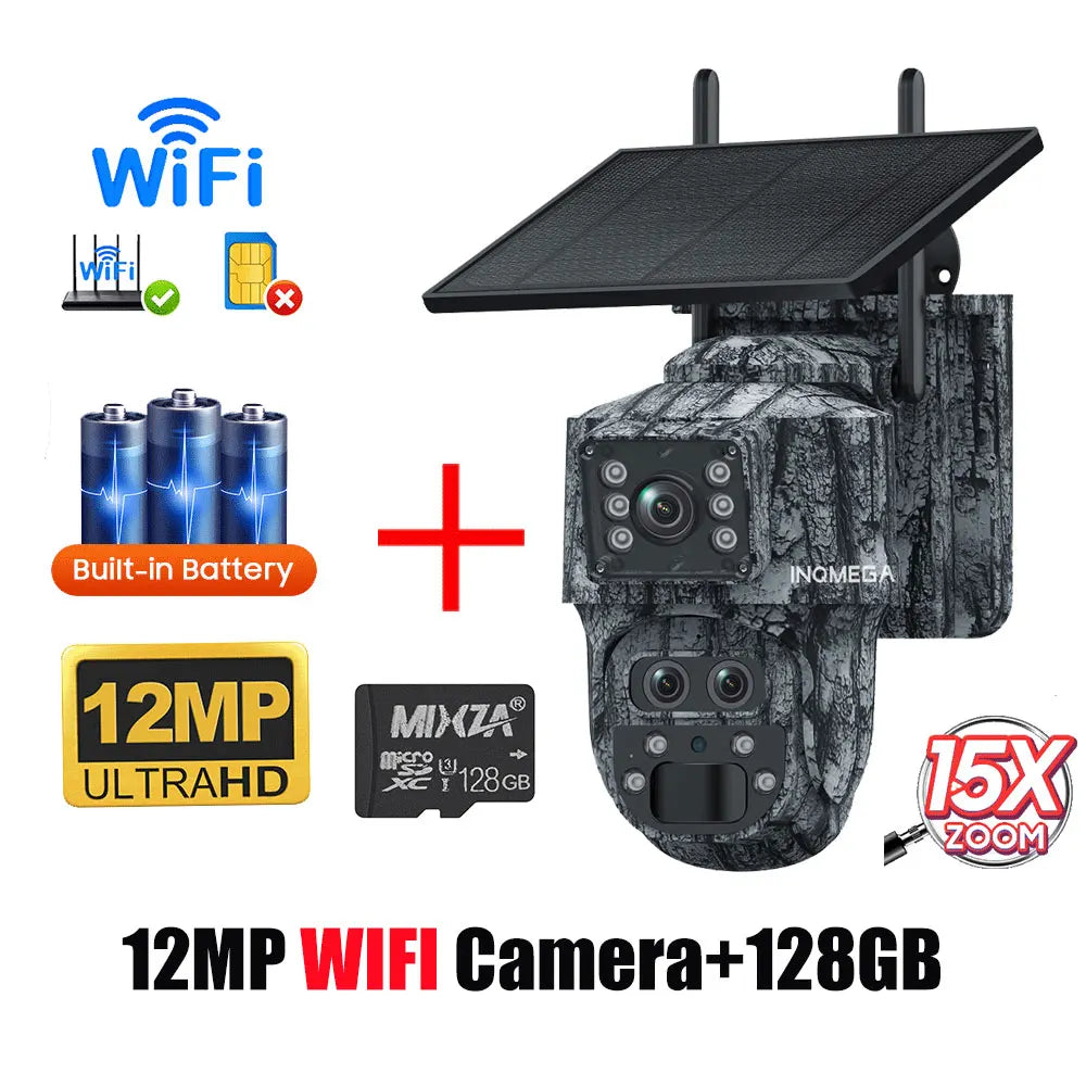 Cámara Solar 4G/WiFi con Detección PIR y Diseño Camuflado — vista 18