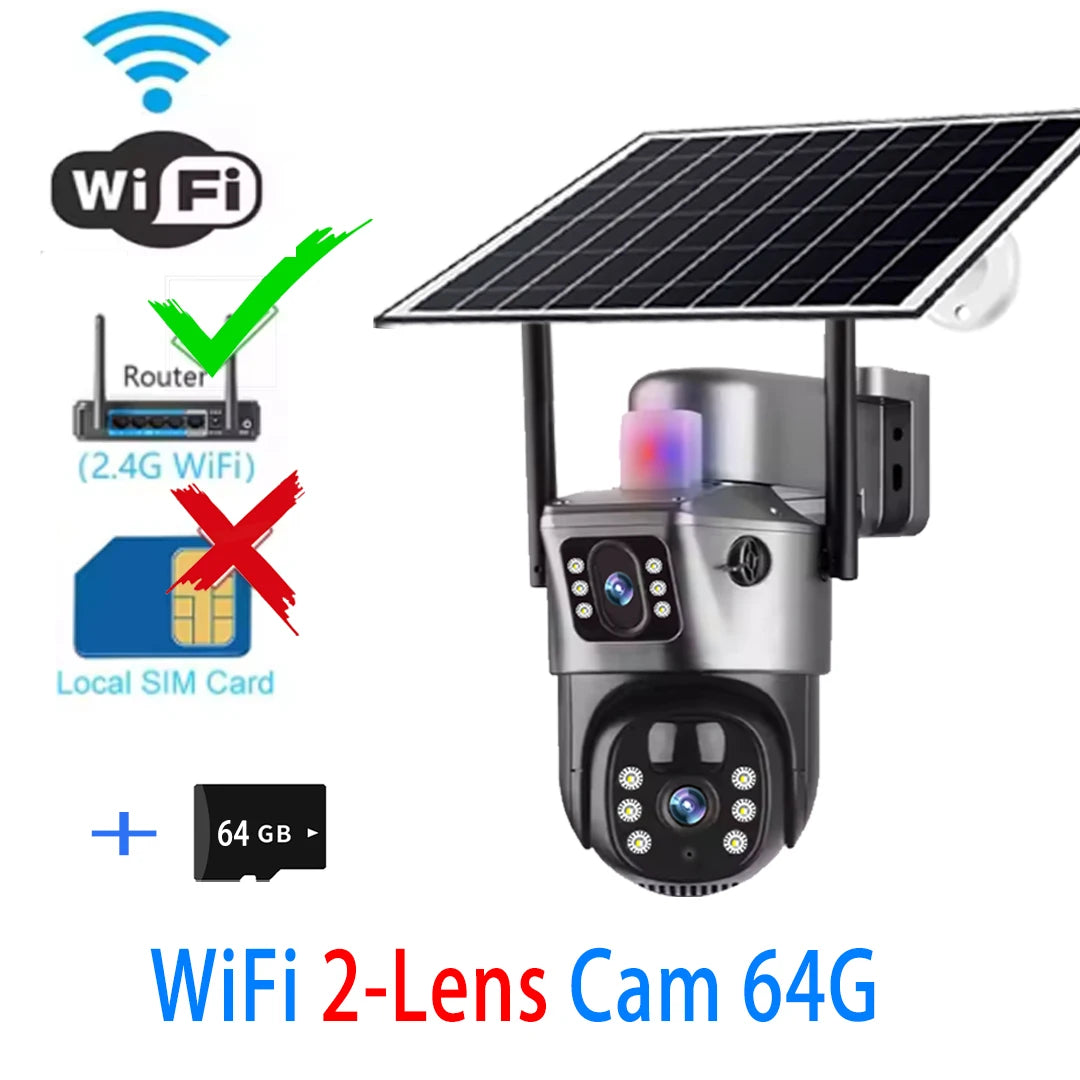 Cámara Solar 4G/WiFi de Triple Lente con Seguimiento Automático — vista 11