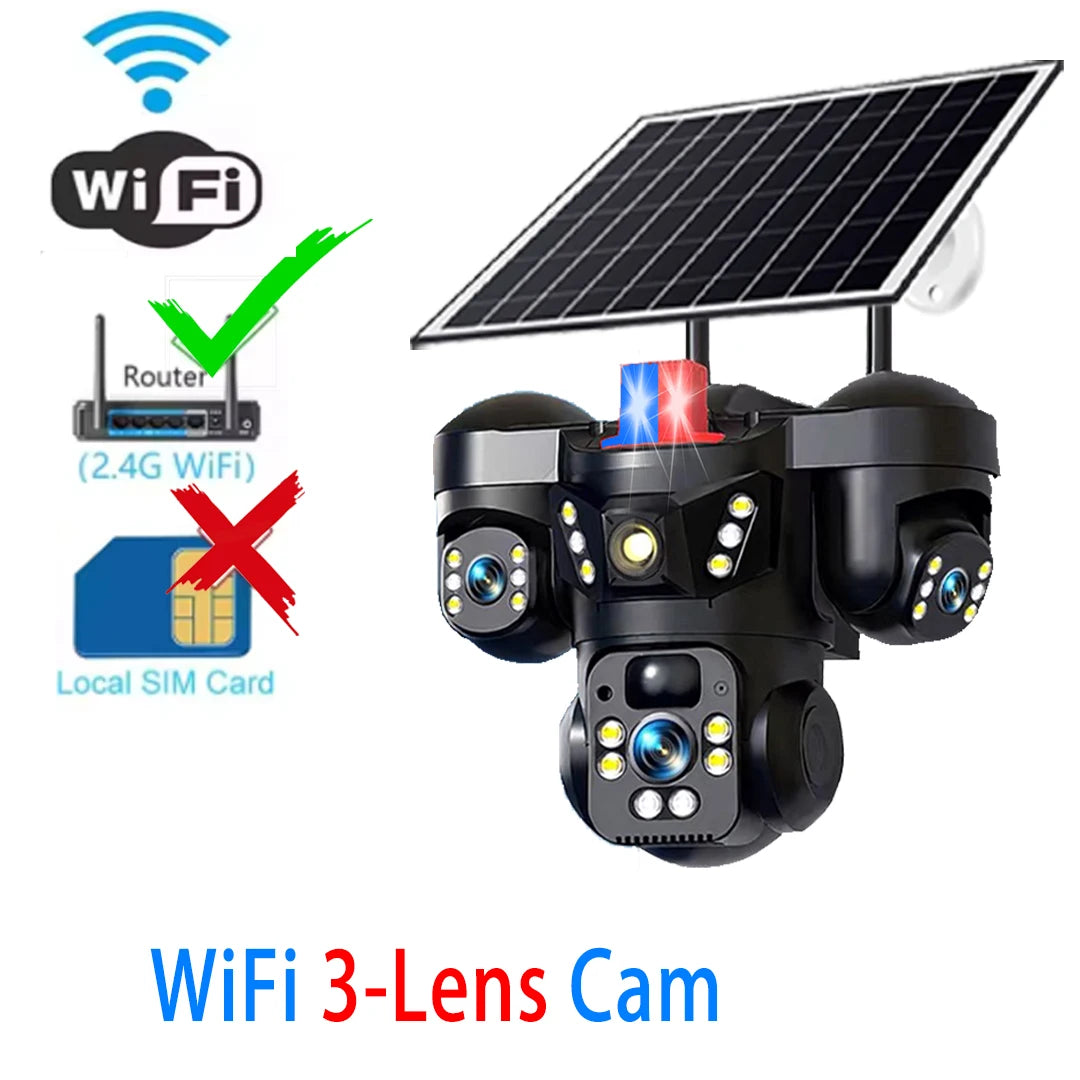 Cámara Solar 4G/WiFi de Triple Lente con Seguimiento Automático — vista 9