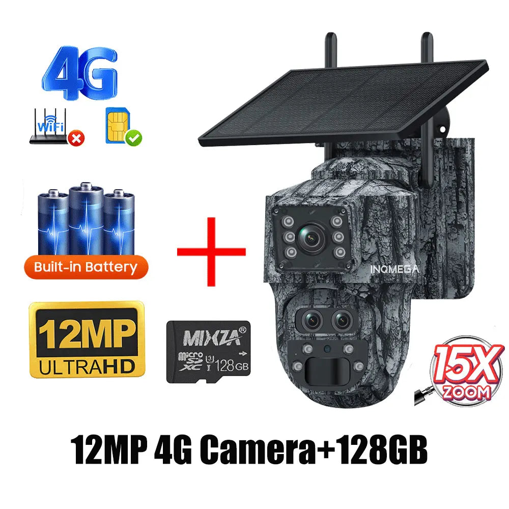 Cámara Solar 4G/WiFi con Detección PIR y Diseño Camuflado — vista 9