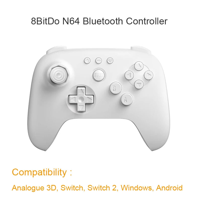 Control 8BitDo N64 Bluetooth para Switch, Windows y Android — vista 6