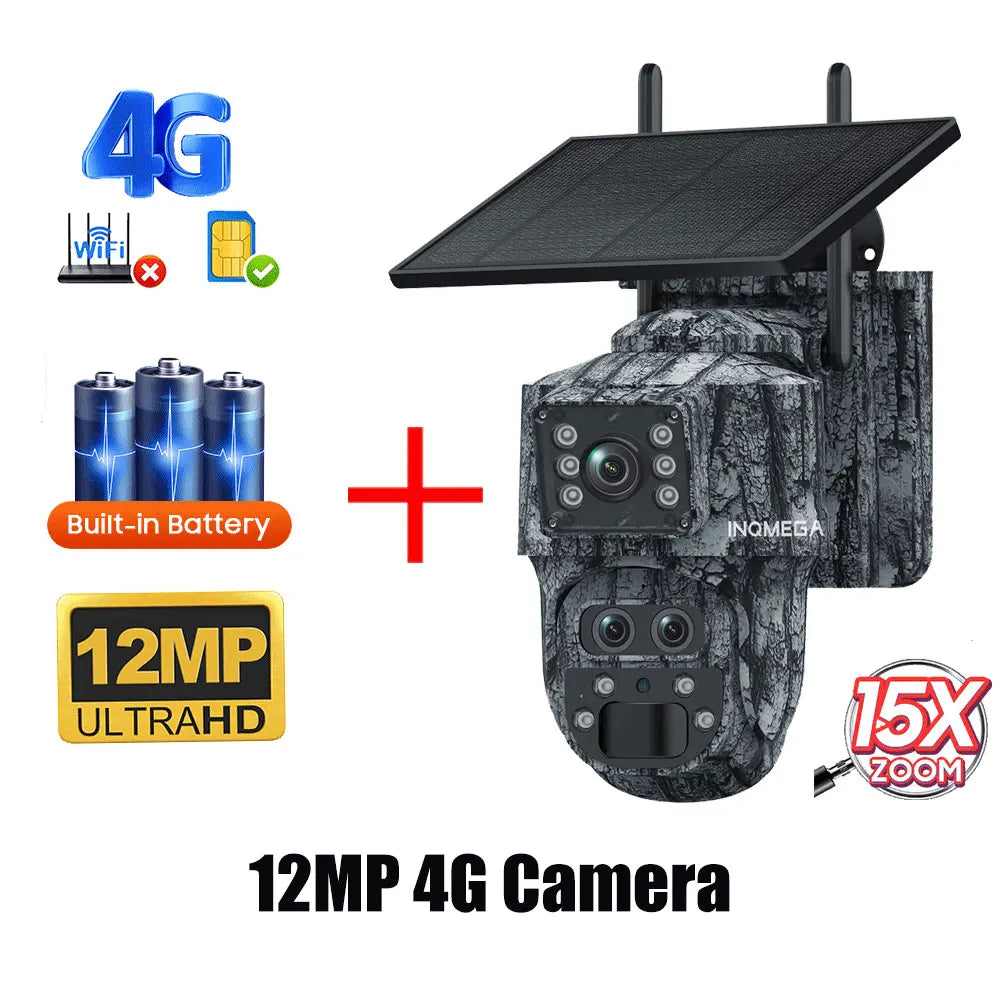 Cámara Solar 4G/WiFi con Detección PIR y Diseño Camuflado — vista 11