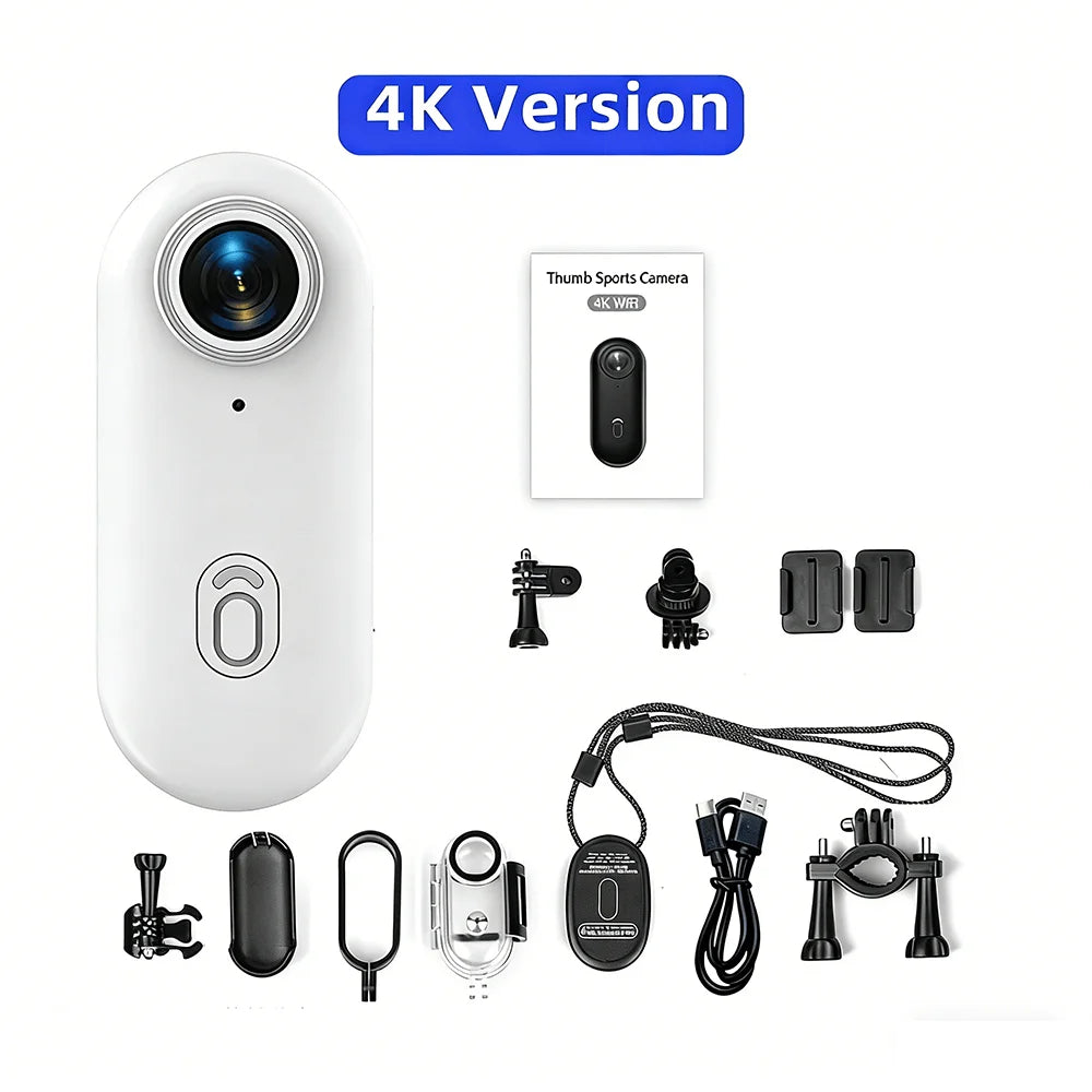 Mini Cámara de Acción 4K WiFi para Moto, Bicicleta y Vlog