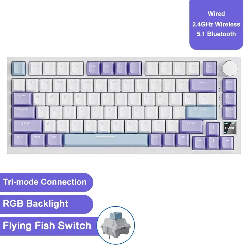 Teclado Mecánico AJAZZ AK820 Pro RGB Bluetooth y USB — vista 10