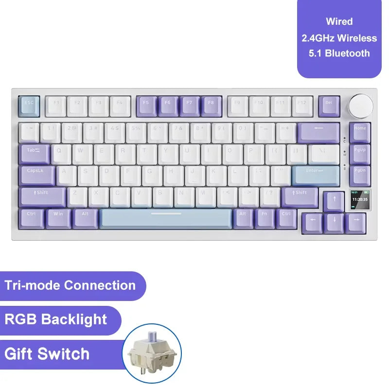 Teclado Mecánico AJAZZ AK820 Pro RGB Bluetooth y USB — vista 15