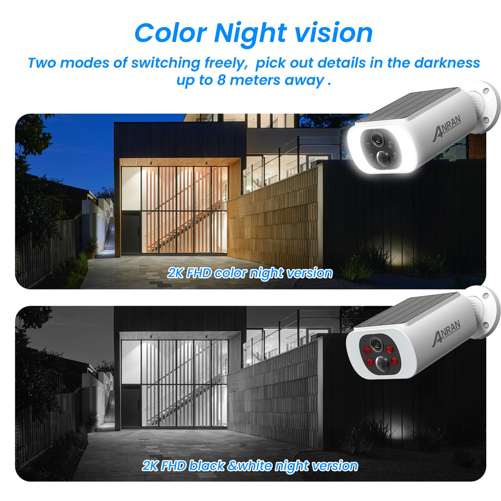 Cámara Solar WiFi 2K para Exterior con Visión Nocturna — vista 5