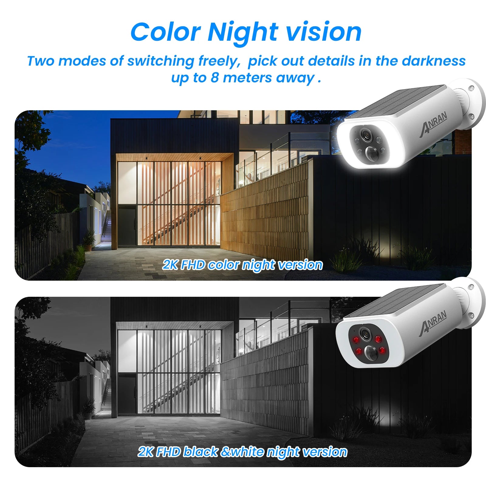 Cámara Solar WiFi 2K para Exterior con Visión Nocturna — vista 5