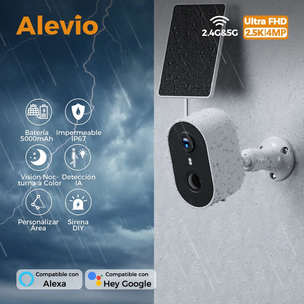 Cámara Solar WiFi 4MP para Exterior con Visión Nocturna — vista 1