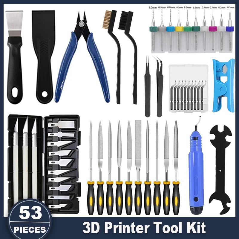 Kit de 53 Herramientas para Impresoras 3D FDM/SLA