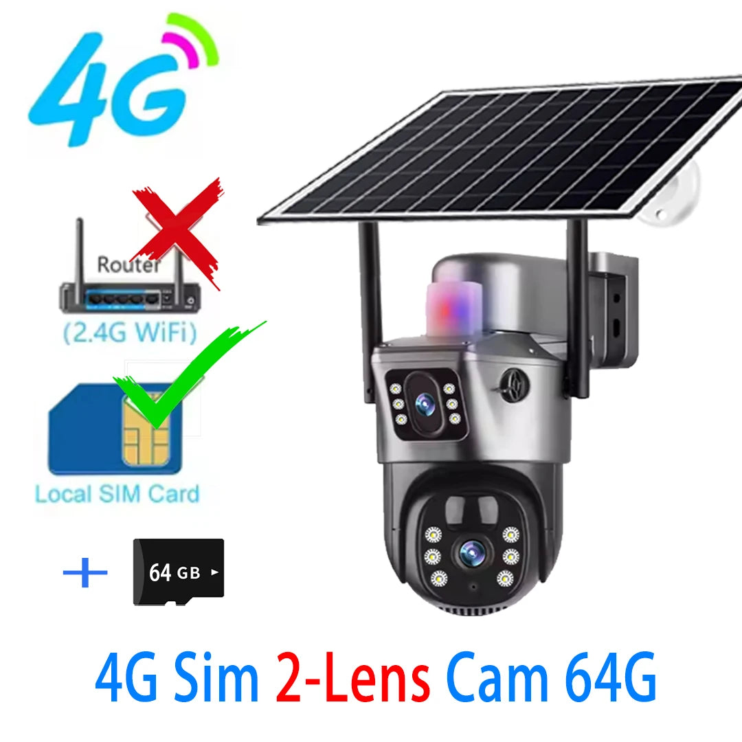 Cámara Solar 4G/WiFi de Triple Lente con Seguimiento Automático — vista 16