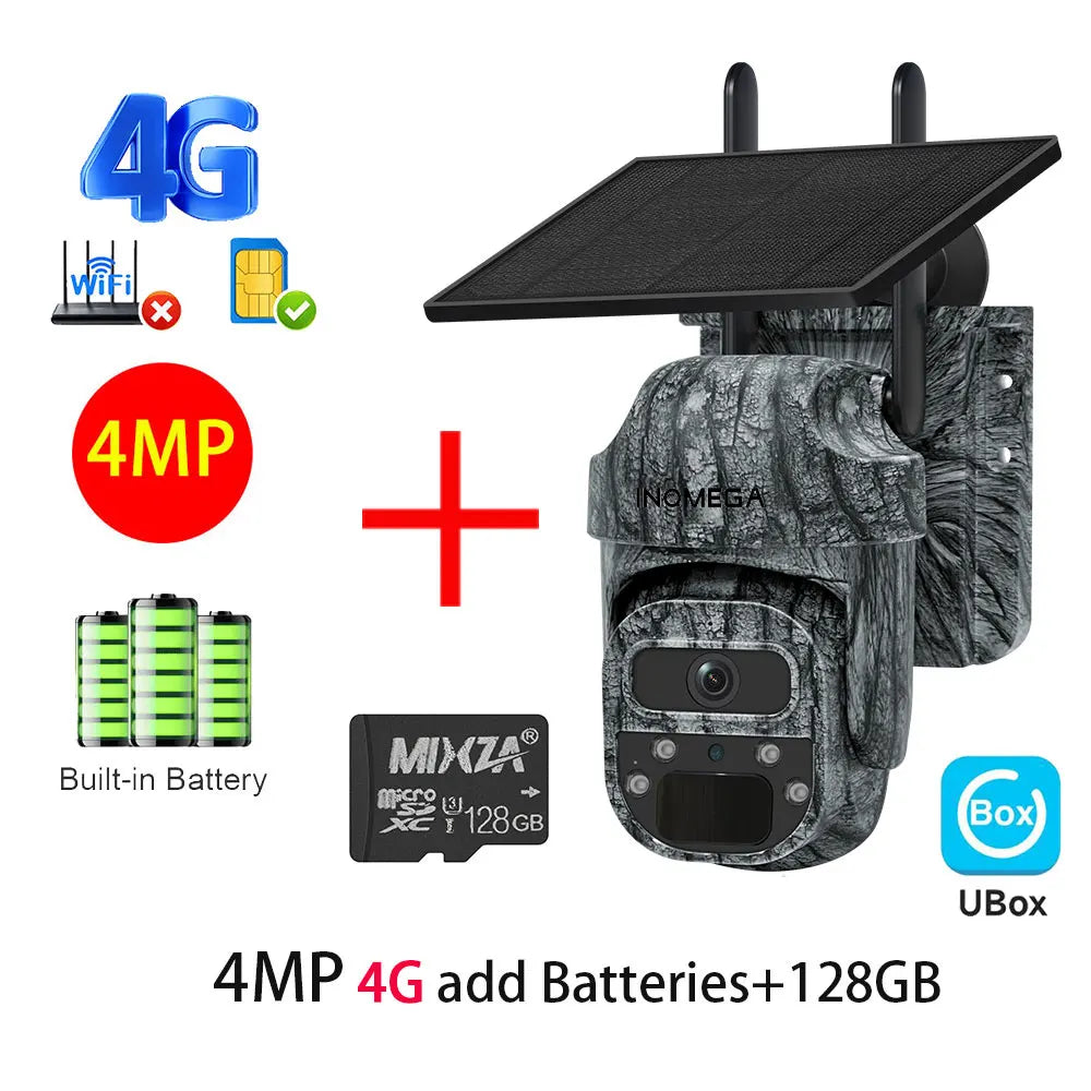 Cámara Solar 4G/WiFi con Detección PIR y Diseño Camuflado — vista 16