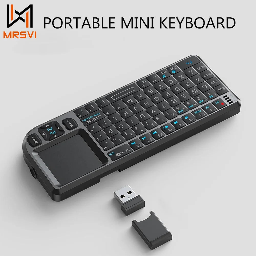 Mini Teclado Inalámbrico con Touchpad para Smart TV y PC — vista 1