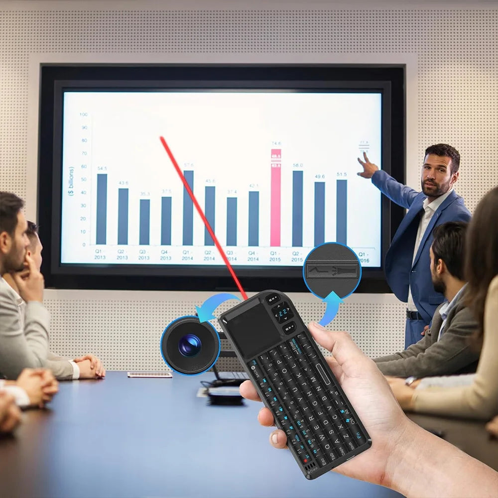 Mini Teclado Inalámbrico con Touchpad para Smart TV y PC — vista 2