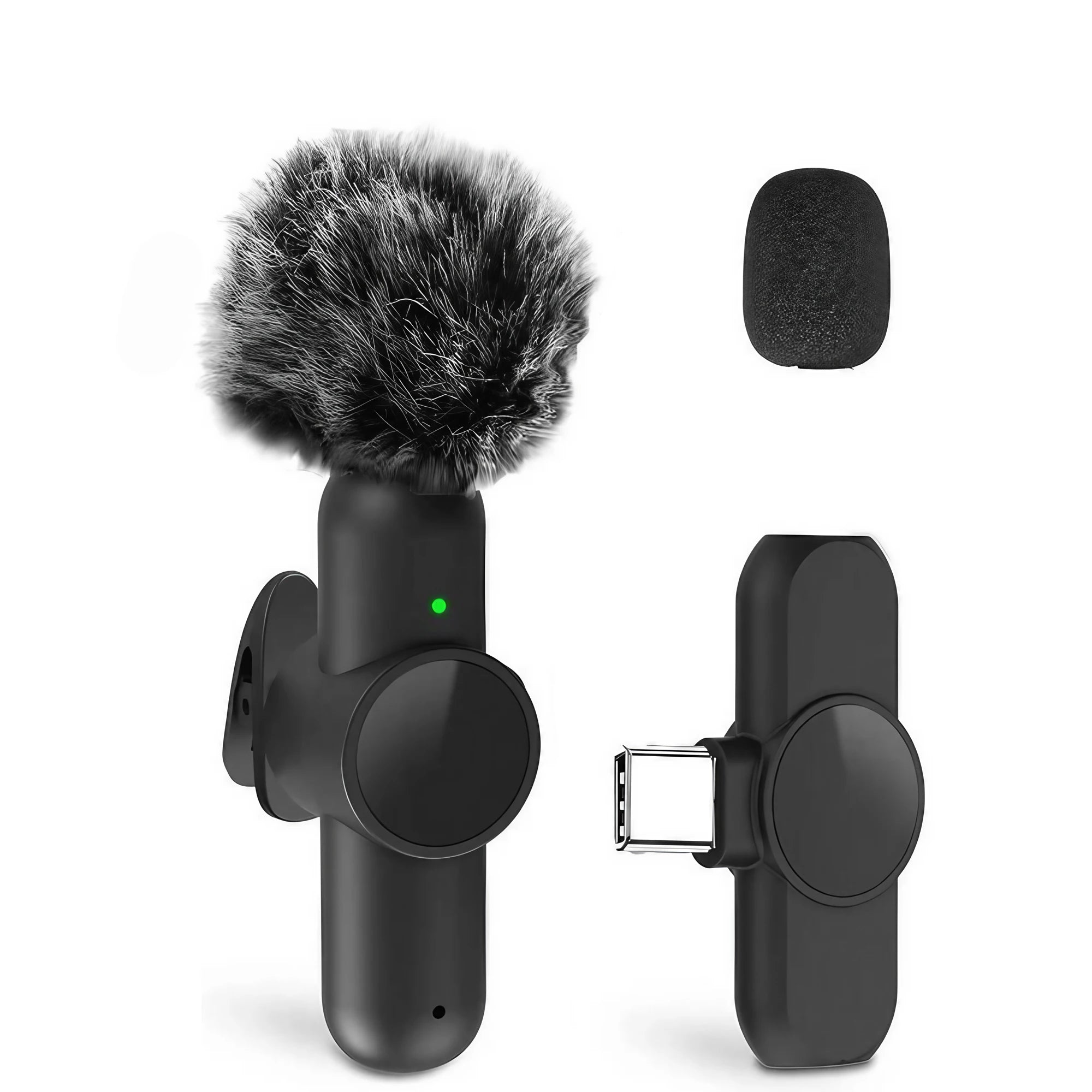 Kit de 2 Micrófonos Inalámbricos para iPhone, iPad y Android